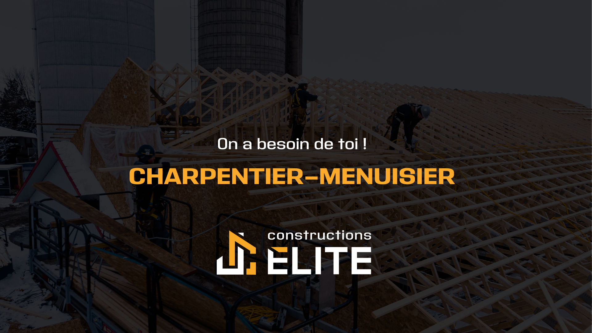 Emploi Charpentier-menuisier Construction JC Elite